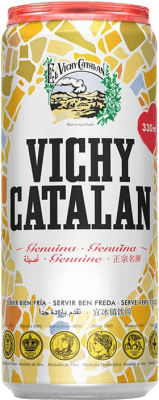 29,95 € 送料無料 | 24個入りボックス 水 Vichy Catalan オリジナル, Mineral Natural — 天然ミネラル カタロニア スペイン 缶 33 cl