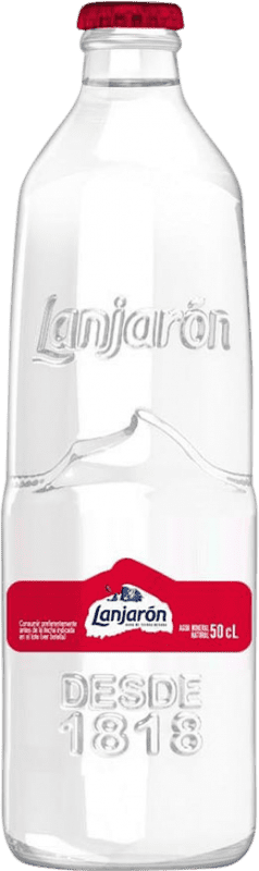 8,95 € Envío gratis | Caja de 12 unidades Agua Lanjarón Vidrio Andalucía España Botella 1 L