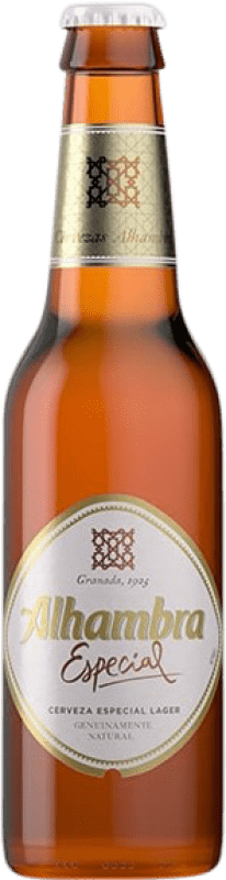 28,95 € Free Shipping | 30 units box Beer Alhambra Especial Andalusia Spain Small Bottle 20 cl