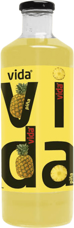 49,95 € 免费送货 | 盒装12个 饮料和搅拌机 Vida Zumo Piña 西班牙 瓶子 1 L