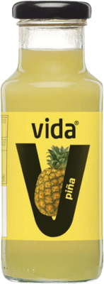 29,95 € Envío gratis | Caja de 24 unidades Refrescos y Mixers Vida Zumo Piña España Botellín 20 cl