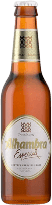 59,95 € Kostenloser Versand | 24 Einheiten Box Bier Alhambra Especial Andalusien Spanien Drittel-Liter-Flasche 33 cl