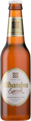 39,95 € 免费送货 | 盒装24个 啤酒 Alhambra Especial 安达卢西亚 西班牙 三分之一升瓶 33 cl