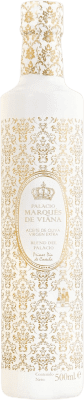 39,95 € Envío gratis | Aceite de Oliva Marqués de Viana Blanca España Botella Medium 50 cl
