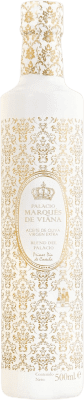 29,95 € Envio grátis | Azeite de Oliva Palacio Marqués de Viana Blanca Espanha Garrafa Medium 50 cl