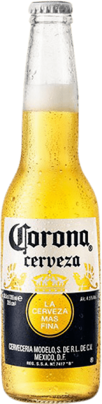 39,95 € Kostenloser Versand | 24 Einheiten Box Bier Modelo Corona Coronita Mexiko Kleine Flasche 20 cl
