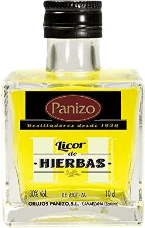 1,95 € Free Shipping | Herbal Liqueur Panizo Castilla y León Spain Miniature Bottle 5 cl Orujo