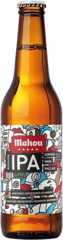 38,95 € 送料無料 | 12個入りボックス ビール Mahou 5 Estrellas IPA — India Pale Ale マドリッドのコミュニティ スペイン 1/3ボトル 33 cl