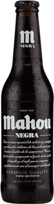 32,95 € Envoi gratuit | Boîte de 24 unités Bière Mahou Negra La communauté de Madrid Espagne Bouteille Tiers 33 cl