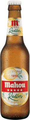 44,95 € 免费送货 | 盒装24个 啤酒 Mahou Radler Vidrio RET 马德里社区 西班牙 三分之一升瓶 33 cl