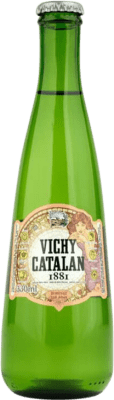 61,95 € Envío gratis | Caja de 20 unidades Agua Vichy Catalan 1881 Gas Vidrio Cataluña España Botellín Tercio 33 cl