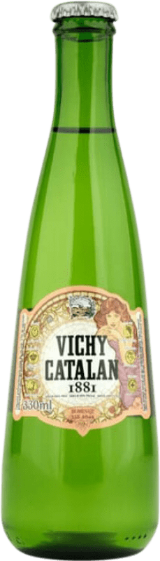 56,95 € Kostenloser Versand | 20 Einheiten Box Wasser Vichy Catalan 1881 Vidrio Katalonien Spanien Drittel-Liter-Flasche 33 cl