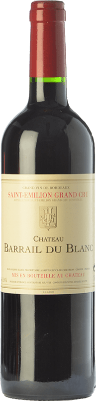 59,95 € 免费送货 | 红酒 Château Barrail du Blanc A.O.C. Saint-Émilion Grand Cru 波尔多 法国 Merlot, Cabernet Franc 瓶子 Magnum 1,5 L