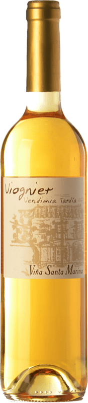 17,95 € Envío gratis | Vino blanco Santa Marina Vendimia Tardía I.G.P. Vino de la Tierra de Extremadura Extremadura España Viognier Botella Medium 50 cl