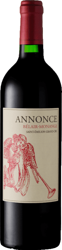 83,95 € Free Shipping | Red wine Château Bélair Monange Annonce A.O.C. Saint-Émilion Grand Cru Bordeaux France Merlot, Cabernet Franc Bottle 75 cl
