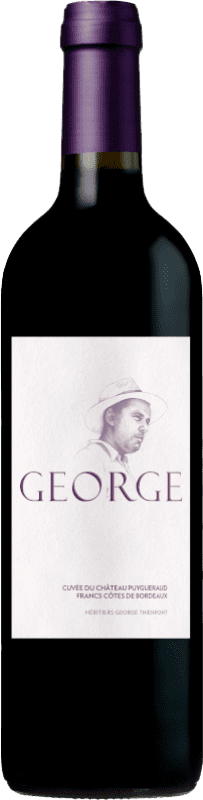 72,95 € Kostenloser Versand | Rotwein Château Puygueraud George Cuvée A.O.C. Côtes de Bordeaux Bordeaux Frankreich Merlot, Cabernet Franc, Malbec Magnumflasche 1,5 L