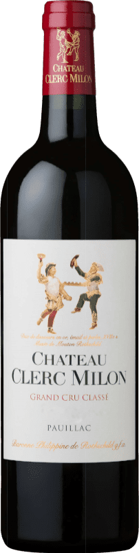 106,95 € Kostenloser Versand | Rotwein Château Clerc Milon A.O.C. Pauillac Bordeaux Frankreich Merlot, Cabernet Sauvignon, Cabernet Franc, Petit Verdot Flasche 75 cl