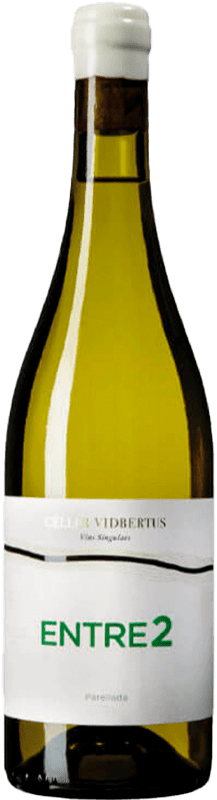 9,95 € Spedizione Gratuita | Vino bianco Vidbertus Entre 2 D.O. Conca de Barberà Spagna Parellada Bottiglia 75 cl