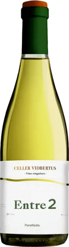 16,95 € Envio grátis | Vinho Branco Vidbertus Entre 2 D.O. Conca de Barberà Espanha Parellada 75 cl