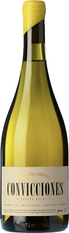 57,95 € Envío gratis | Vino blanco Michelini i Mufatto Convicciones I.G. Mendoza Mendoza Argentina Chardonnay Botella 75 cl