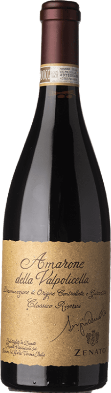 116,95 € Envio grátis | Vinho Tinto Cantina Zenato Sergio Zenato Reserva D.O.C.G. Amarone della Valpolicella Vêneto Itália Corvina, Rondinella, Oseleta, Croatina Garrafa 75 cl