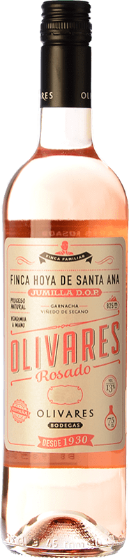 8,95 € Kostenloser Versand | Rosé-Wein Olivares Rosado D.O. Jumilla Spanien Grenache Flasche 75 cl