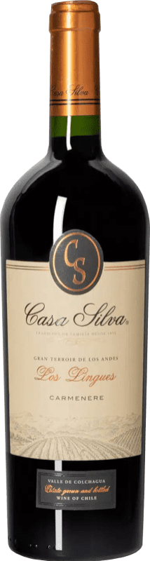 14,95 € Spedizione Gratuita | Vino Rosso Casa Silva Los Lingues I.G. Valle de Colchagua Colchagua Valley Chile Carmenère 75 cl
