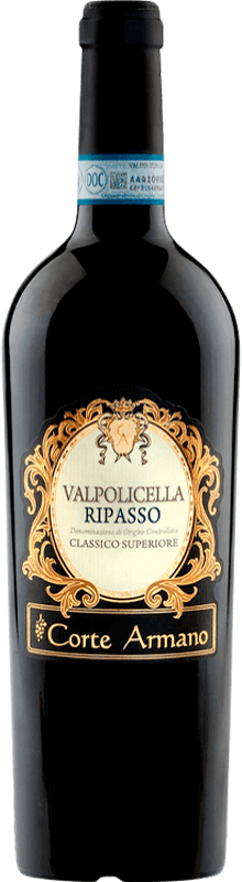 17,95 € Free Shipping | Red wine Giuseppe Campagnola Corte Armano Ripasso della Valpolicella D.O.C. Valpolicella Ripasso Veneto Italy Corvina, Rondinella, Molinara Bottle 75 cl