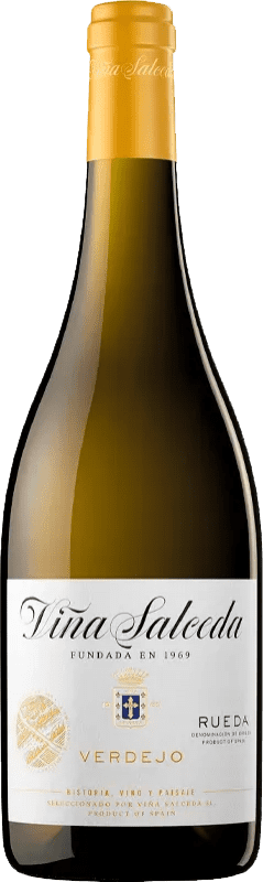 17,95 € Spedizione Gratuita | Vino bianco Viña Salceda D.O. Rueda Spagna Verdejo Bottiglia Magnum 1,5 L