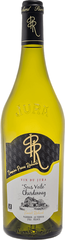 32,95 € Envio grátis | Vinho branco Pierre Richard Sous Voile A.O.C. Côtes du Jura Jura França Chardonnay Garrafa 75 cl
