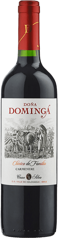 9,95 € Бесплатная доставка | Красное вино Casa Silva Doña Dominga I.G. Valle de Colchagua Долина Колхагуа Чили Carmenère бутылка 75 cl