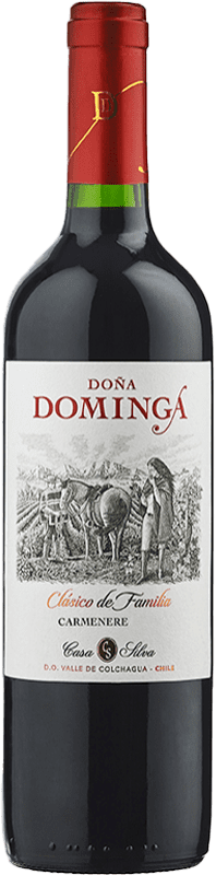 12,95 € 送料無料 | 赤ワイン Casa Silva Doña Dominga I.G. Valle de Colchagua コルチャグアバレー チリ Carmenère ボトル 75 cl