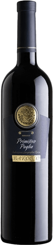 10,95 € Envio grátis | Vinho tinto Giuseppe Campagnola Barocco I.G.T. Puglia Puglia Itália Primitivo Garrafa 75 cl