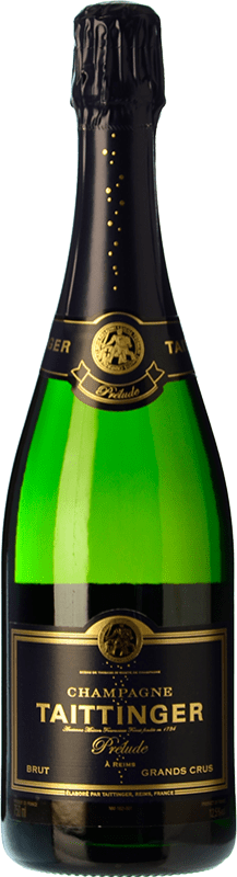 79,95 € Бесплатная доставка | Белое игристое Taittinger Prelude Grands Crus A.O.C. Champagne шампанское Франция Pinot Black, Chardonnay бутылка 75 cl
