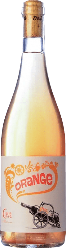 18,95 € Envío gratis | Vino blanco Cueva Orange España Moscatel de Alejandría, Macabeo, Xarel·lo, Chardonnay, Tardana Botella 75 cl