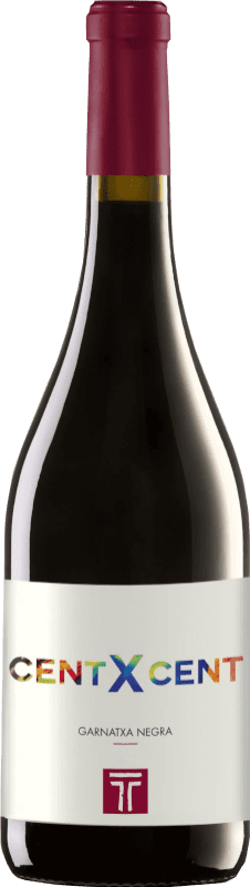 17,95 € Envoi gratuit | Vin rouge Vins del Tros Cent x Cent D.O. Terra Alta Espagne Grenache Bouteille 75 cl