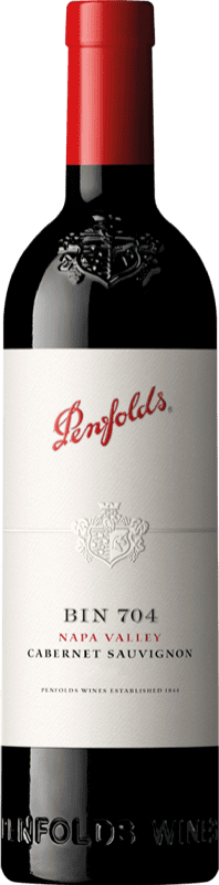 85,95 € Free Shipping | Red wine Penfolds Bin 704 I.G. California California United States Cabernet Sauvignon Bottle 75 cl