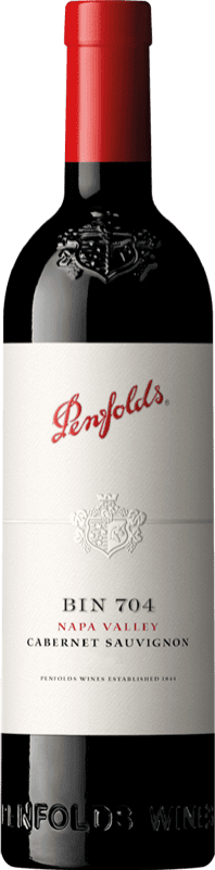 111,95 € Kostenloser Versand | Rotwein Penfolds Bin 704 I.G. California Kalifornien Vereinigte Staaten Cabernet Sauvignon Flasche 75 cl