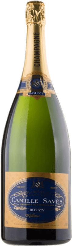 129,95 € Envio grátis | Espumante Branco Camille Savès Grand Cru, Millésimé A.O.C. Champagne Champagne França Pinot Noir, Chardonnay Garrafa Magnum 1,5 L