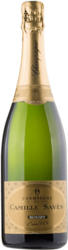 65,95 € 免费送货 | 白起泡酒 Camille Savès Carte d'Or Grand Cru 香槟 A.O.C. Champagne 香槟酒 法国 Pinot Black, Chardonnay 瓶子 75 cl