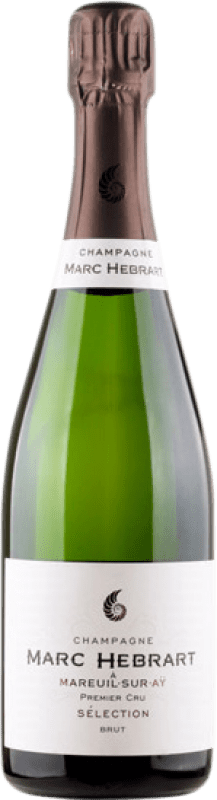 58,95 € Kostenloser Versand | Weißer Sekt Marc Hébrart Selection Premier Cru Brut A.O.C. Champagne Champagner Frankreich Spätburgunder, Chardonnay Flasche 75 cl