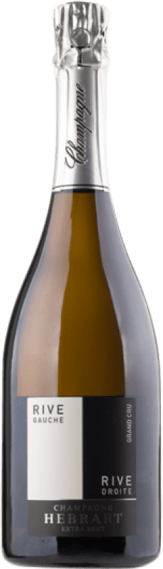 128,95 € Бесплатная доставка | Белое игристое вино Marc Hébrart Gauche Rive Droite Grand Cru A.O.C. Champagne шампанское Франция Pinot Noir — Пино Нуар, Chardonnay — Шардоне 75 cl