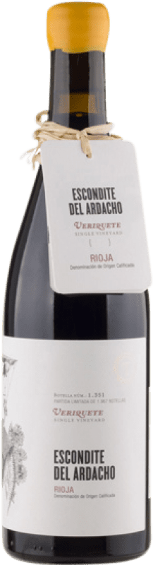 41,95 € Бесплатная доставка | Красное вино Tentenublo R. Olivan Escondite del Ardacho Veriquete D.O.Ca. Rioja Ла-Риоха Испания Tempranillo — Темпранильо, Garnacha — Гренаш, Viura — Виура, Malvasia — Мальвасия Бутылка 75 cl