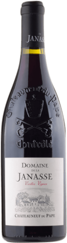 129,95 € 免费送货 | 红酒 La Janasse Vielles Vignes Rouge A.O.C. Châteauneuf-du-Pape 罗纳 法国 Syrah, Grenache, Monastrell 瓶子 75 cl