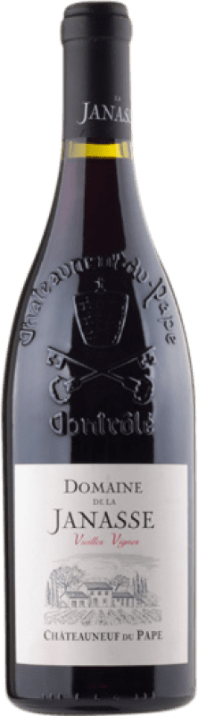 115,95 € 免费送货 | 红酒 La Janasse Vielles Vigne Rouge A.O.C. Châteauneuf-du-Pape 罗纳 法国 Syrah, Grenache, Monastrell 瓶子 75 cl