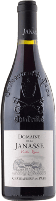 97,95 € Envío gratis | Vino Tinto Domaine La Janasse VV Vieilles Vignes — Viñas Viejas A.O.C. Châteauneuf-du-Pape Rhône Francia Syrah, Garnacha, Monastrell Botella 75 cl