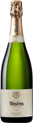 18,95 € Envio grátis | Espumante Branco Mestres Visol Brut Nature — Bruto Natural Grande Reserva D.O. Cava Catalunha Espanha Macabeo, Xarel·lo, Parellada Meia Garrafa 37 cl