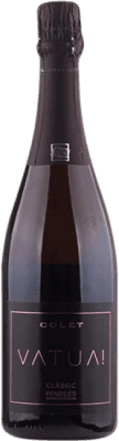 24,95 € 送料無料 | ロゼスパークリングワイン Colet Vatua Rosé Clássic エキストラブラット D.O. Penedès カタロニア スペイン Merlot ボトル 75 cl