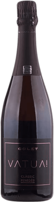 24,95 € 送料無料 | ロゼスパークリングワイン Colet Vatua Rosé Clássic エキストラブラット D.O. Penedès カタロニア スペイン Merlot ボトル 75 cl