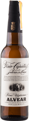 12,95 € Kostenloser Versand | Verstärkter Wein Alvear Fino Capataz D.O. Montilla-Moriles Andalusien Spanien Pedro Ximénez Halbe Flasche 37 cl